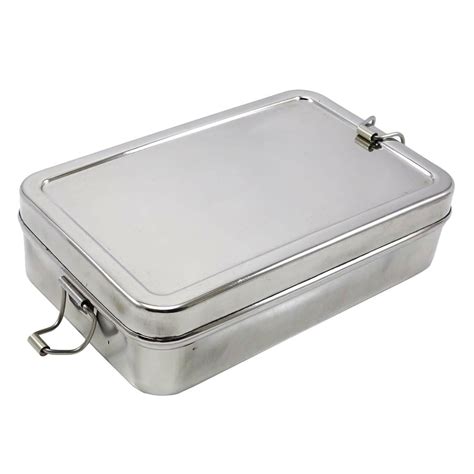 stainless steel lunch box bed bath and beyond|rectangular small stainless steel boxes.